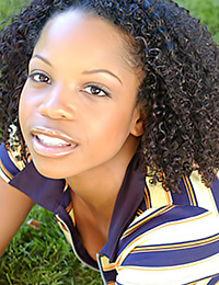 Innocent teen Karman loves playing in the backyard of her house when there is nobody around