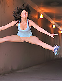 Brianne from FTV Girls is outdoors going for a sexy run