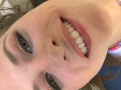 Hot Barely Legal Kasey Swallows Cock.