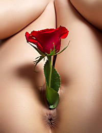 Tigerlily is modeling nude in this set by Morey Studio.