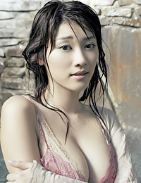 Mikie Hara is getting all wet and slippery today.